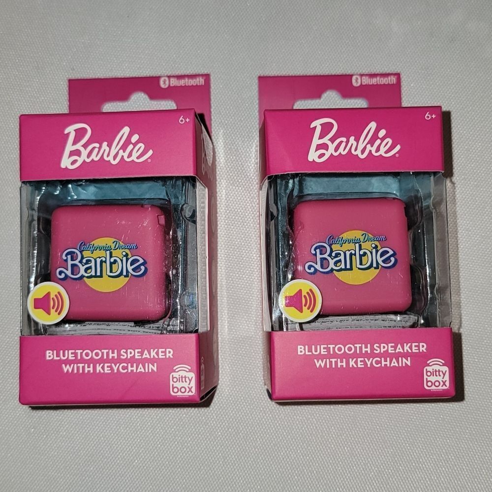 New Barbie x Bitty Boom • Bitty Boomers Bluetooth Speaker with Keychain